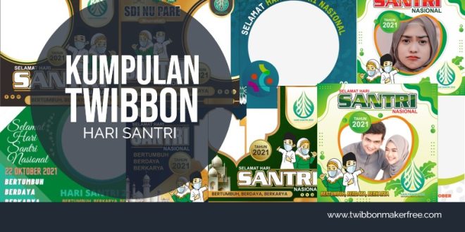 Twibbon Hari Santri 2021 File PNG