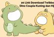 20 Link Download Twibbon Dino Couple Kuning dan Hijau